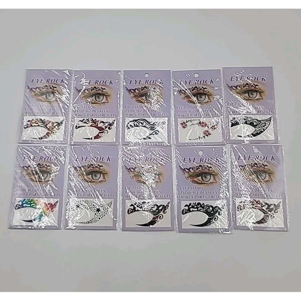 Make Up Artist Eye Shadow Tattoos Eye Rock Temporary Tattoos Glamor Punk